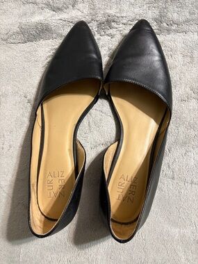 Naturalizer Black Pointed D'Orsay Flats